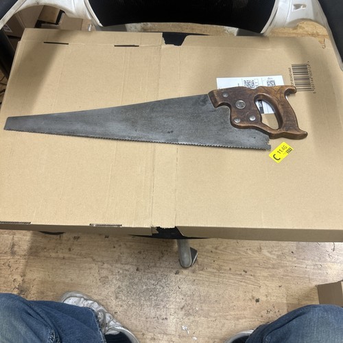 Disston vintage hand saw - disston,