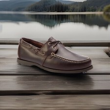 Timberland Boat Shoes Brown Leather  UK 7.5  RRP £125.99