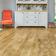 £44.99 - Solid Oak Hardwood Brushed Oiled Traditional Flooring - 18x150mm 