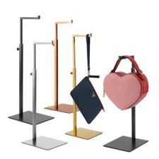 Stainless Steel Purse Display Stand Metal Adjustable Handbag Rack Handbag Holder