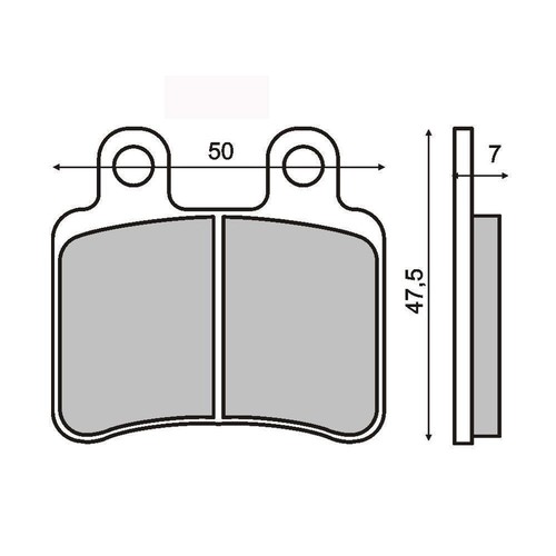 Rear brake pads - rear, t-ride