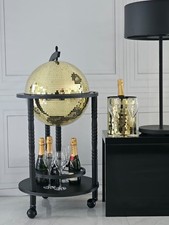 Glam Globes: FACTORY SECONDS Black Stand/Gold Tile