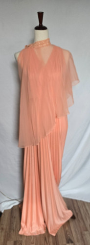 Vintage peach accordian - vintage,