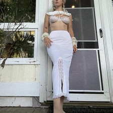 70's Vintage Lace Half Slip
