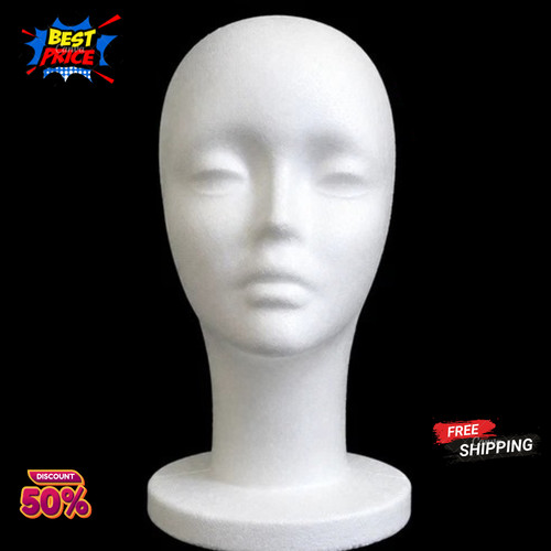 Foam mannequin head male - foam,