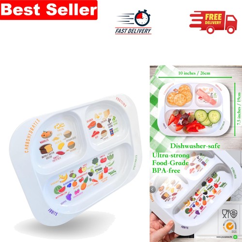 Divided portion control plate - divided,