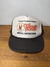 Tesoro Metal Detector Snapback Closure Foam Adjustable OSFM. 80s 90s Retro Mesh