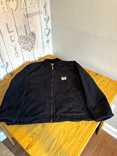 Carhartt black full zip canvas - black,