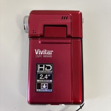 Vivitar DVR 985HD Compact Handheld HD Video Camcorder Red