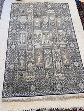 Handmade Silk Rug Persian Silk Carpet 110cm X 190cm GOOD CONDITION SILK RUG