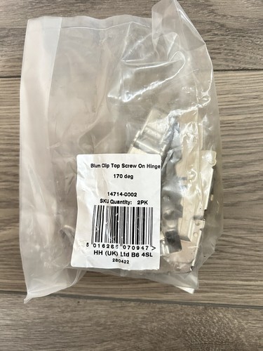 Cabinet hinge 170 deg clip - hinge, deg.