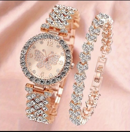 Watch and bracelet set ladies - watch,