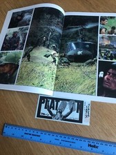 PLATOON Programme + TICKET Souvenir ￼Movie Cinema Charlie Sheen Oliver Stone ￼86