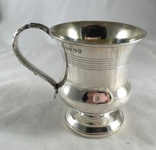 Georgian Silver Christening Mug Joseph Ash I London 1827 134g AZX