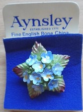 Brooch Flowers Aynsley Fine English Bone China Established 1775