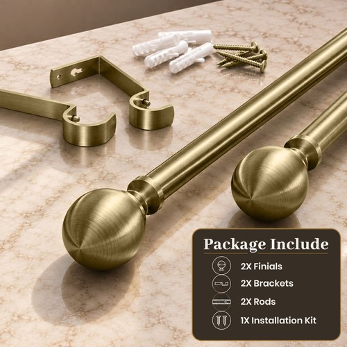 Curtain pole extendable - pole, metal