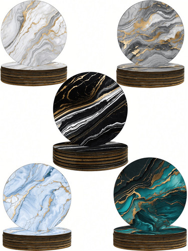 Round cork coasters - round,