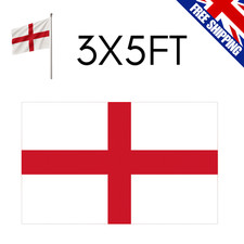 England Flag - Large 5X3FT United Kingdom Flag Great Britain Eyelets King UK