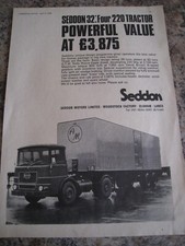 SEDDON 32 FOUR 220 TRACTOR ROLLS-ROYCE EAGLE DIESEL LANCS 1968 ADVERT  file 16