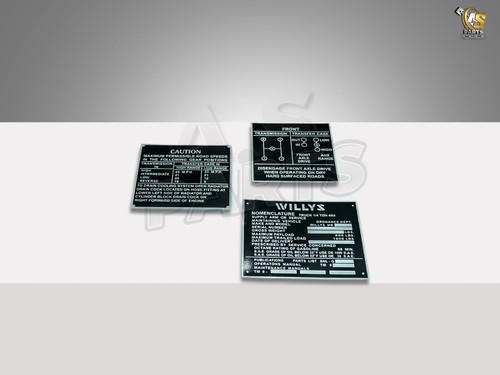 Dash data plate aluminum black - data,