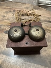 VINTAGE WOOD BELL BOX RINGER -
