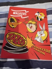 Walkers Tazos Collector Album Looney Tunes with 49 Tazos In It Good Condition