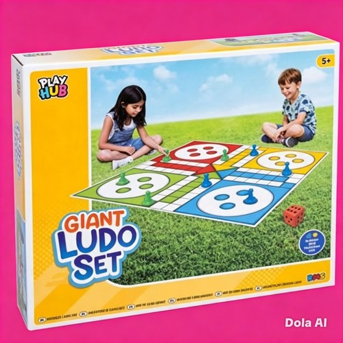 Giant ludo 90x90cm family - -,