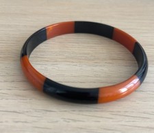 Vintage Striped D shape