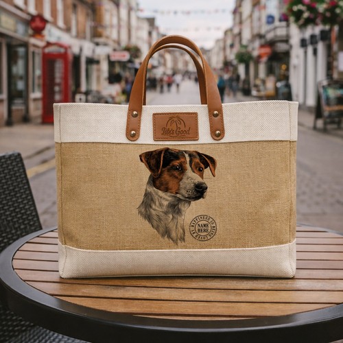 Jack russell tote bag - bag, large
