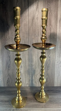 Etched Pair  Brass Floor