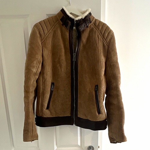 Belstaff men brown shearling - belstaff,