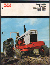 Case 885, 990, 995, 1210, 1410 Low Profile Tractors Brochure Leaflet