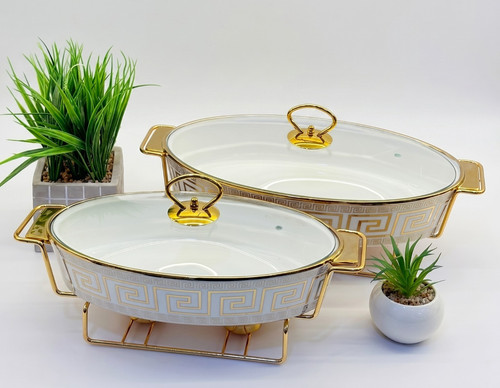 2pc ceramic chafing - 2pc,