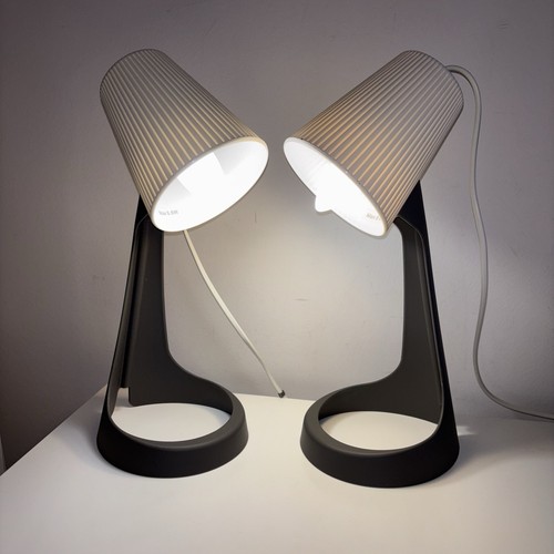 Ikea svallet lamp pair grey - pair,