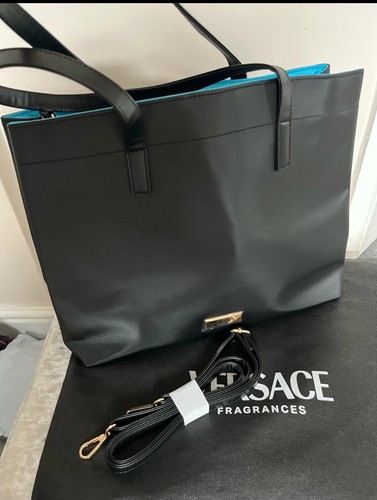 Versace black top handle