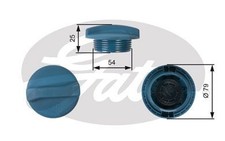 Gates Radiator Cap for VW Transporter Syncro AAF/ACU/AEU 2.5 Aug 1993-Oct 1996