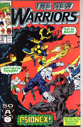 New warriors 15 back - (1990), #15