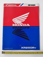 Honda XR250R y Shop Manual Addendum - Service - Repair book - Good Condition