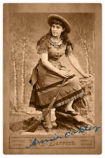 ANNIE OAKLEY Cabinet Card CDV