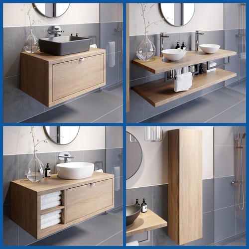 Wood bathroom furniture vanity - wood,