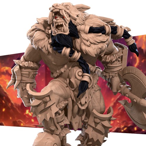 Orc hero barbarian - hero, fighter