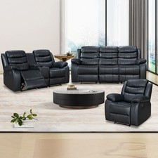 Reclining Sofa Faux Leather