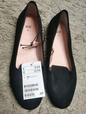 H&M Womens Loafers Shoes Black