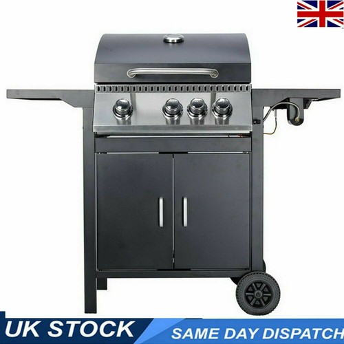 Gas bbq with - gas, side