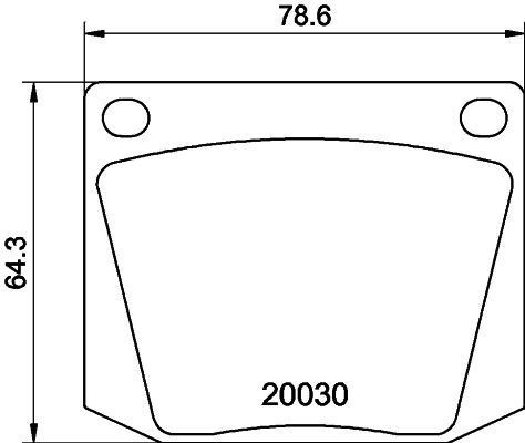 Mintex front brake pad set - brake,