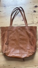 Topshop Brown Tan Leather Tote