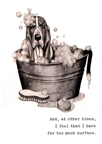 Basset hound dog - hound, card
