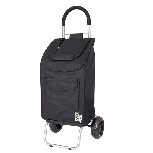 Trolley dolly black - black, foldable