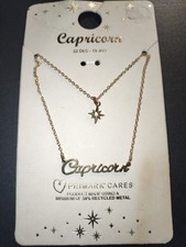 Capricorn Gold Tone Chain