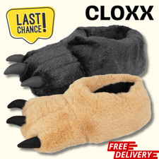 Novelty Monster Claw Hairy Giant Feet Animal 3D Mens Ladies Slippers